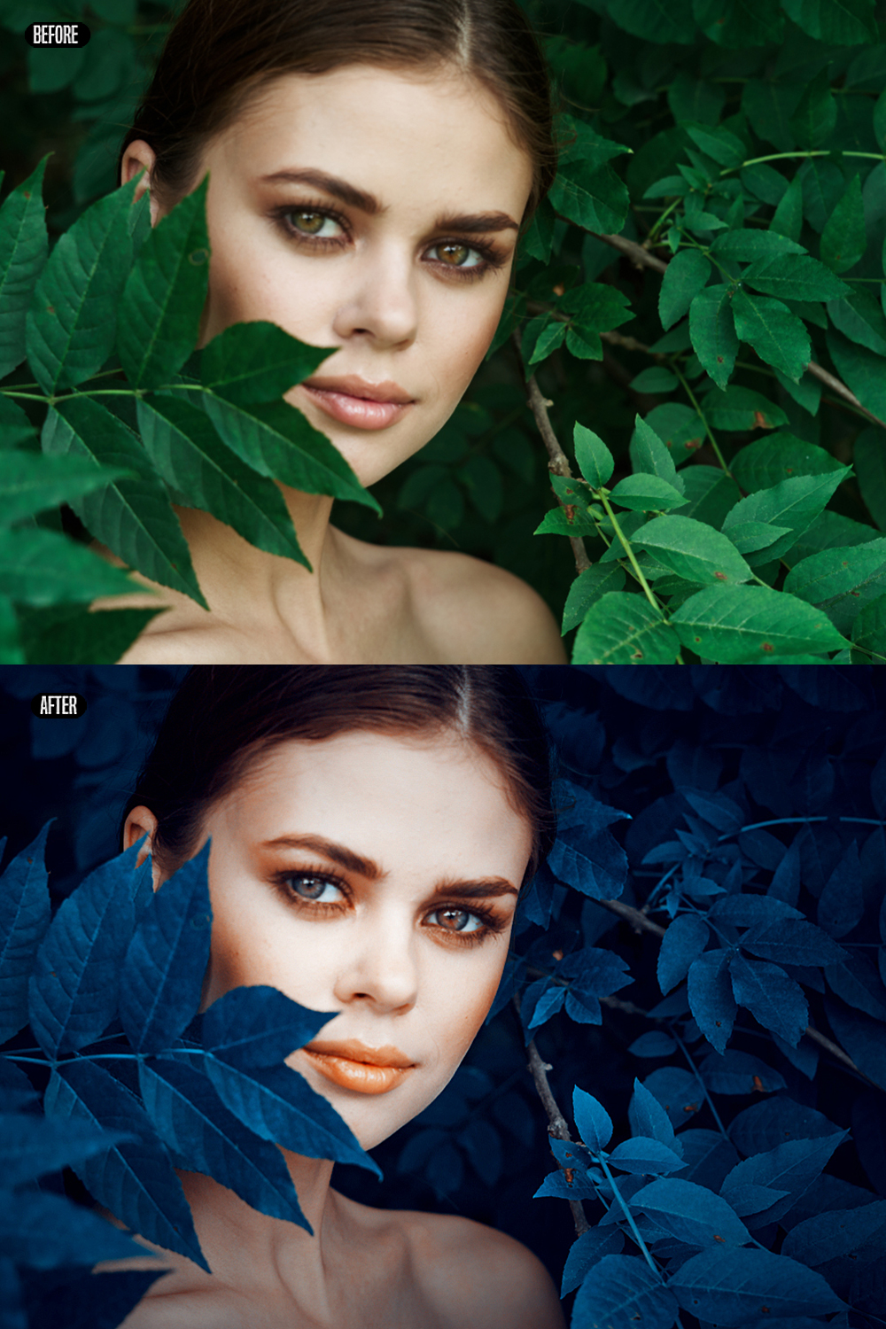 Dreamy Blue Color Grading Photoshop Action Add Ons Graphicriver