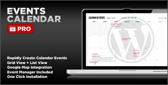 Events calendar pro