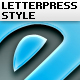 Letterpress Text Simple Style - GraphicRiver Item for Sale