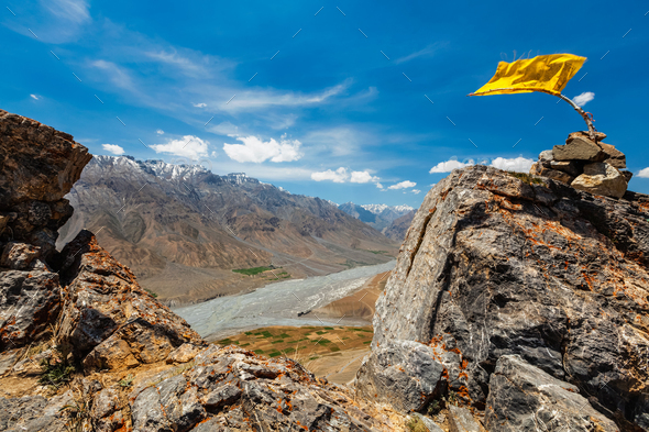 View Of Spiti Valley And Spiti River In Himalayas Stock Photo By F Photos