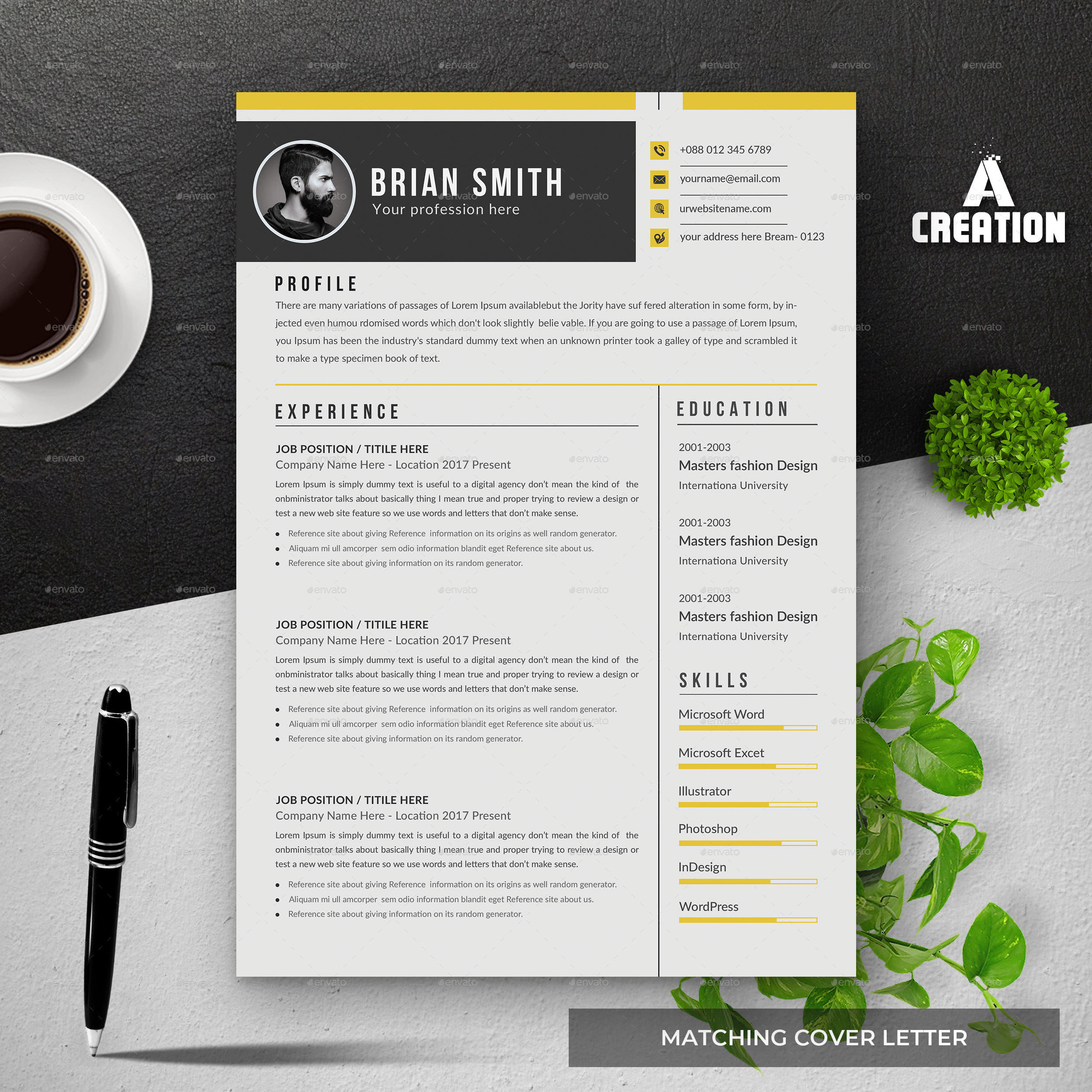 Resume Bundle Print Templates Graphicriver