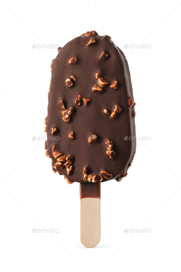 Chocolate Popsicle Ice Cream Isolated On White Stock Photo By Ha Ipuri