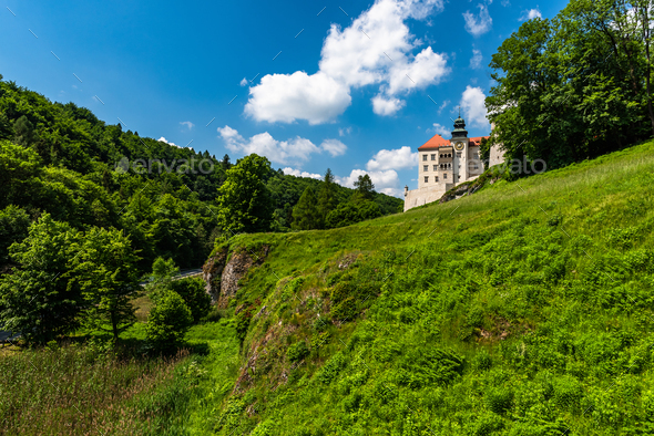 Pieskowa Skala Castle In Ojcowski National Park Near Cracow Poland