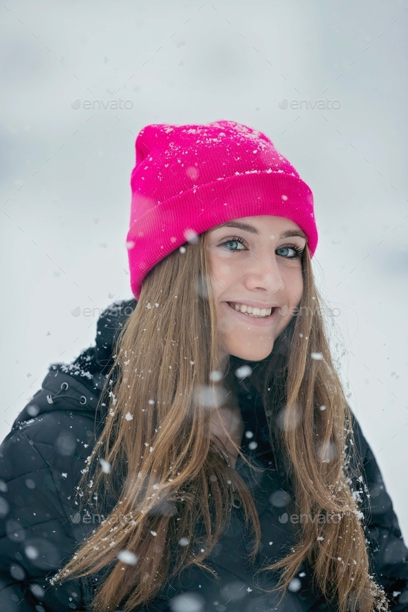 Wittier Portrait Of A Teenage Girl Wearing Pink Hat Standing In The