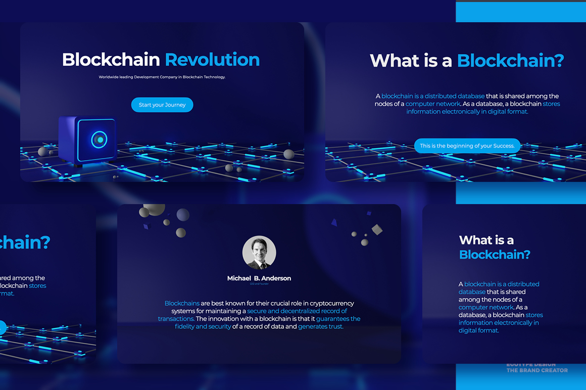 Blockchain Google Slides Template Presentation Templates Graphicriver