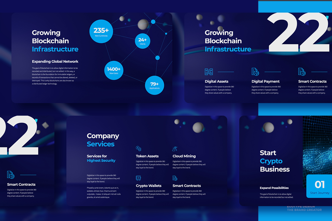 Blockchain Google Slides Template Presentation Templates Graphicriver