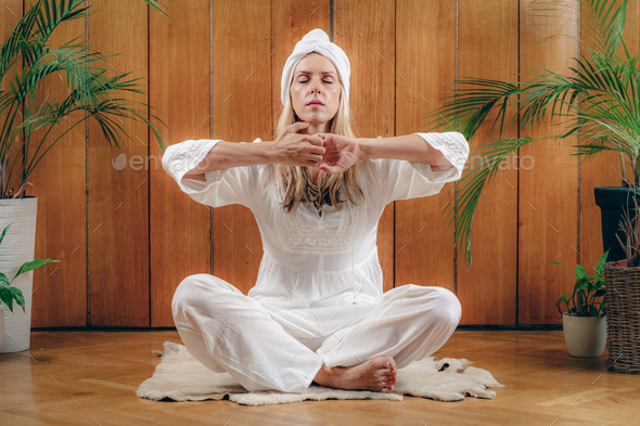 Kundalini Yoga Kriya For Inner And Outer Vision Stock Photo By Microgen