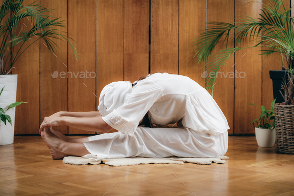 Kundalini Yoga Kriya For Metabolism And Relaxation Stock Photo By Microgen