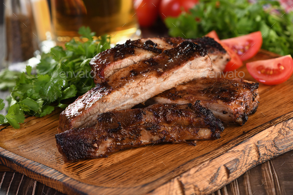 Baked Barbecue Pork Belly Stock Photo By Apolonia PhotoDune