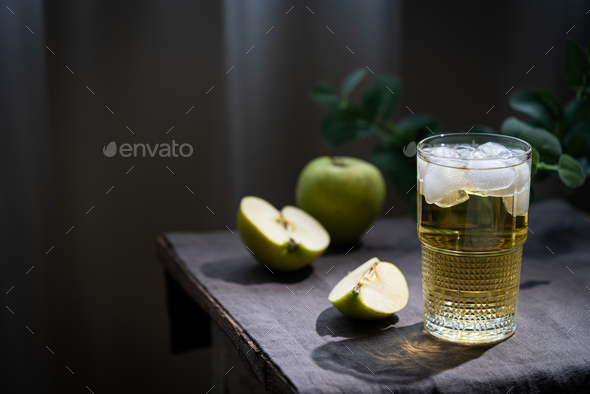 Glass Of Apple Juice Stock Photo By Ipolly Photodune