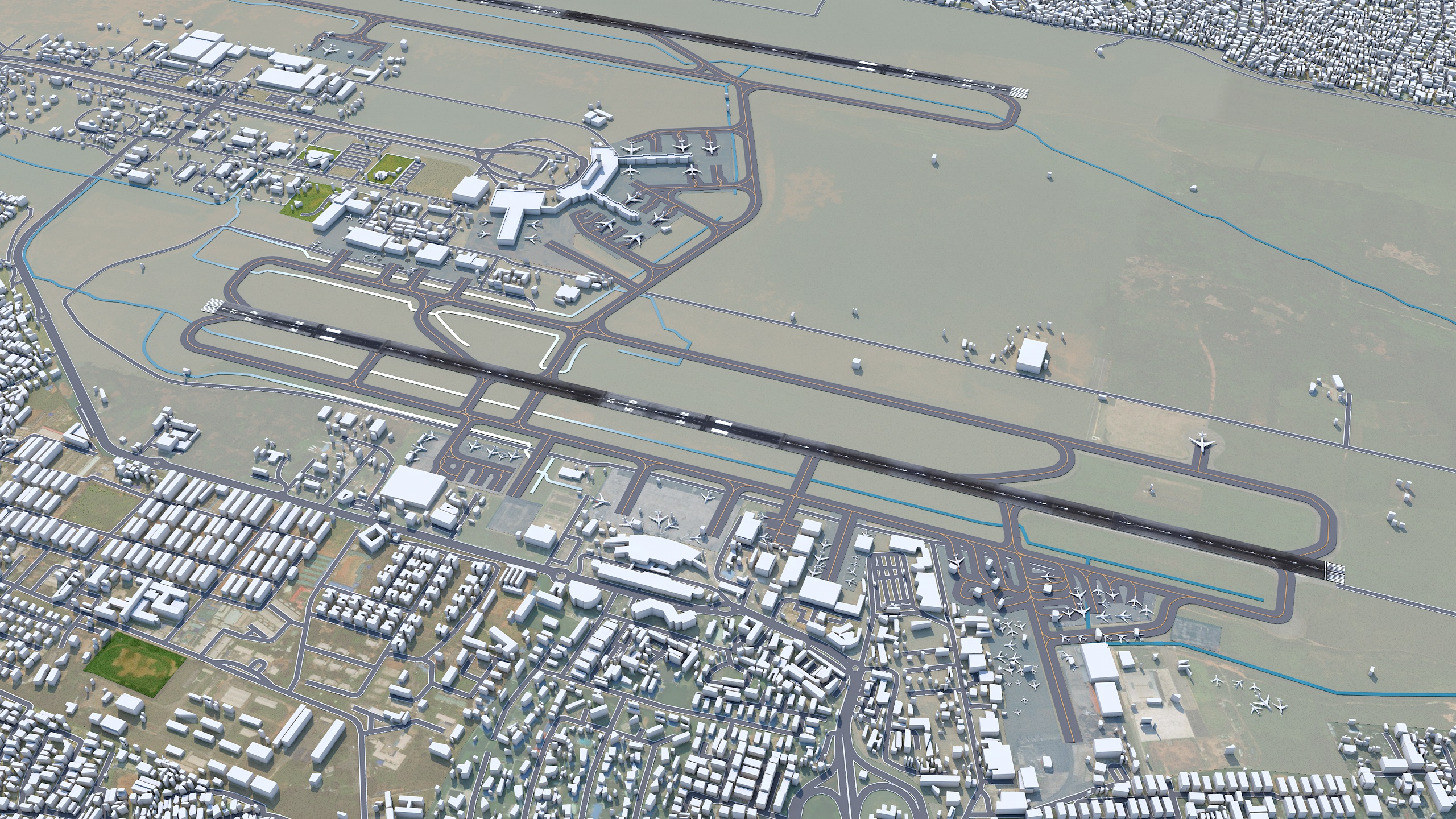 Lagos Murtala Muhammed Airport D Model By Turbocg Docean