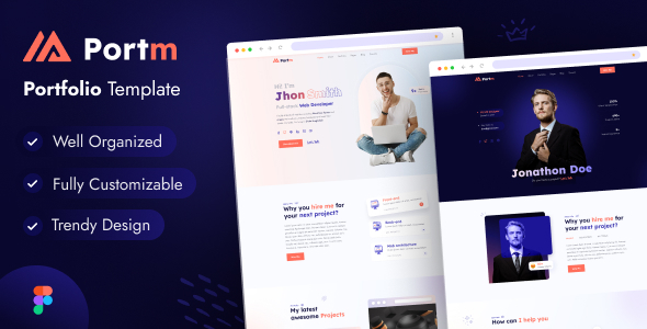 Portm Creative Personal Portfolio Figma Template Latest Version