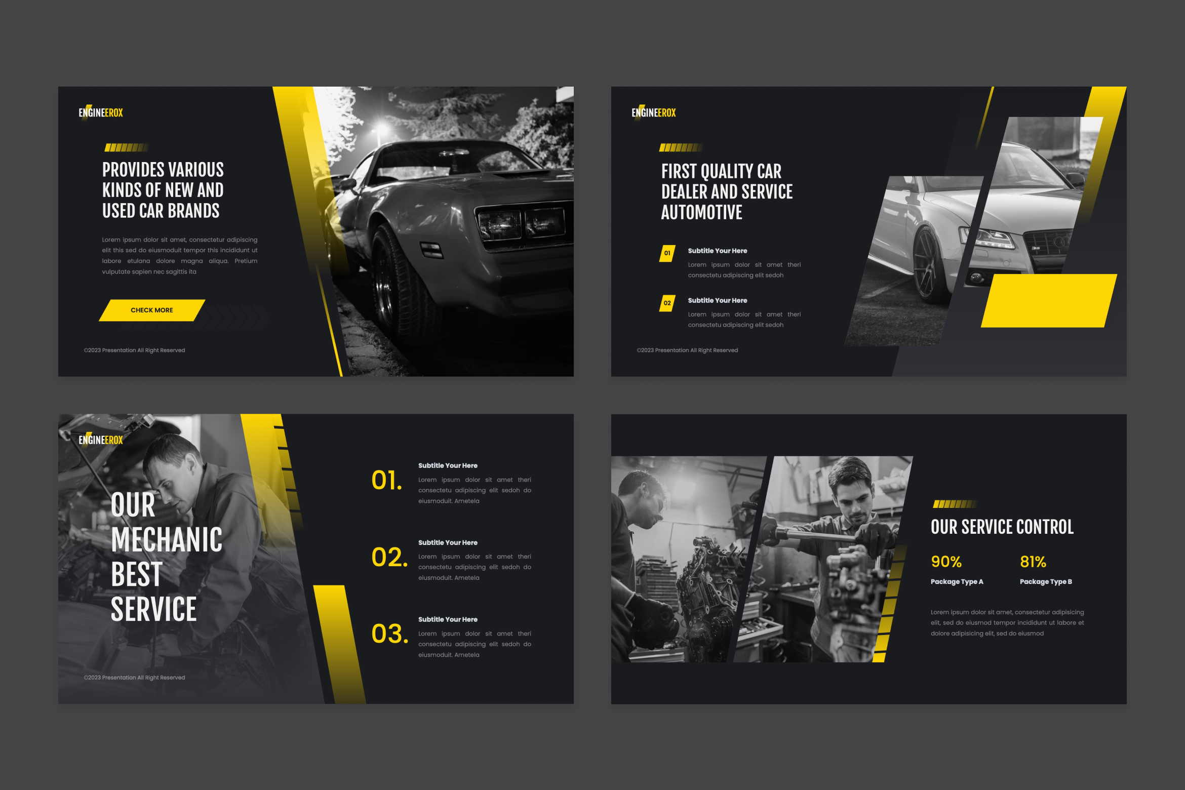 Engineerox Automotive Googleslide Template Presentation Templates