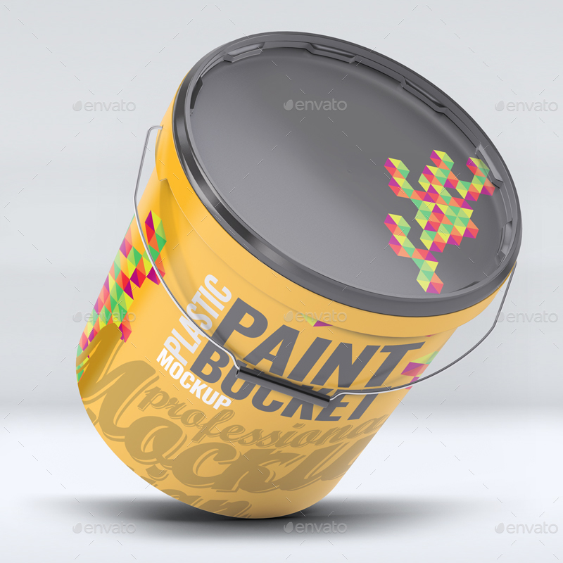 Paint Bucket Mock Up Graphics Graphicriver