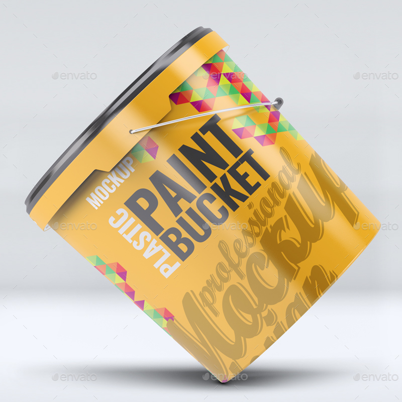 Paint Bucket Mock Up Graphics Graphicriver