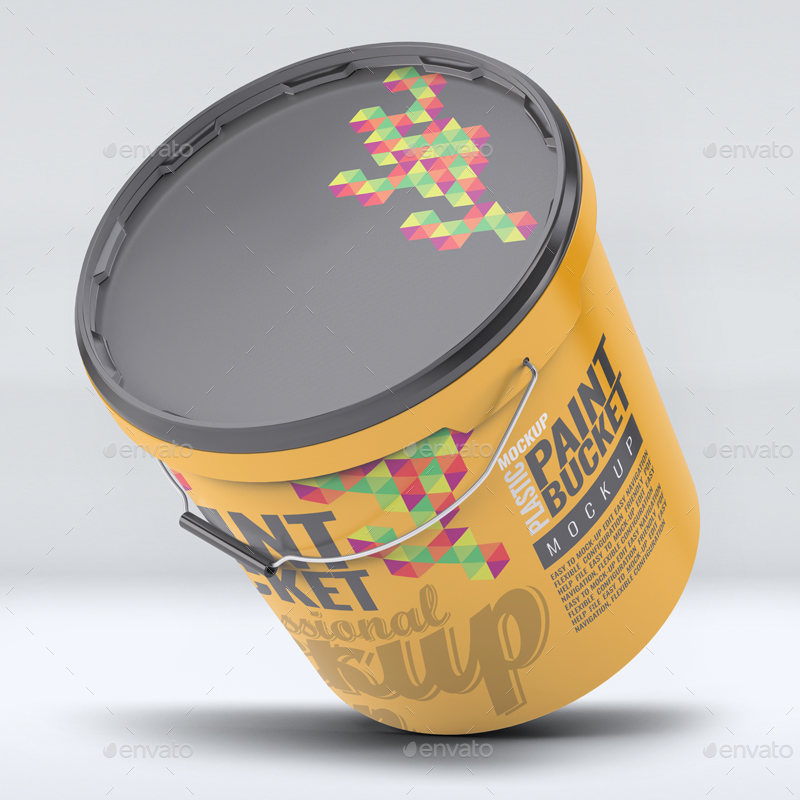 Paint Bucket Mock Up Graphics Graphicriver