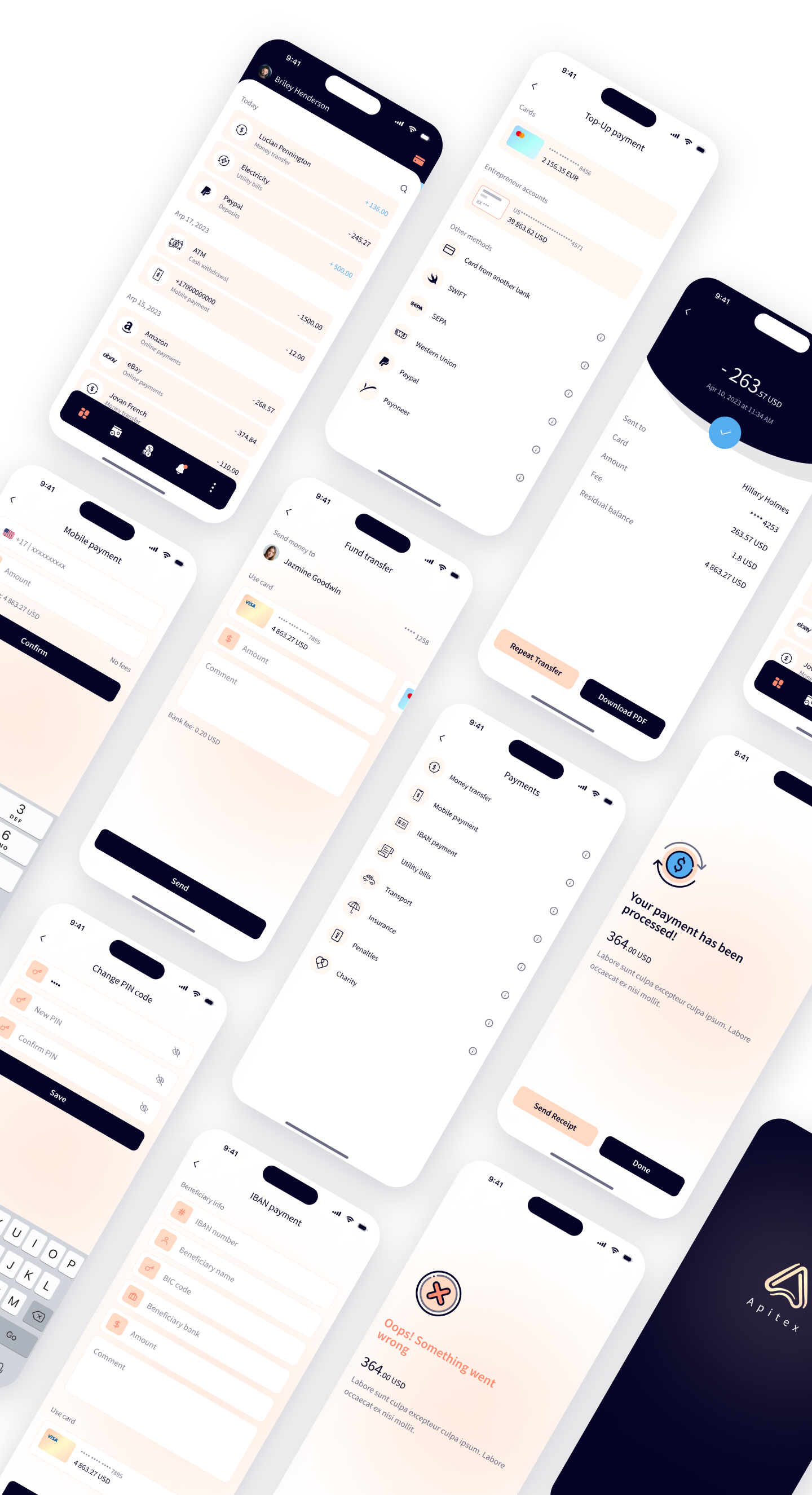 Apitex Mobile Banking App Figma Ui Template By George Fx Themeforest