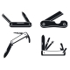 Penknife Cutter Icons Set Simple Style Vectors GraphicRiver