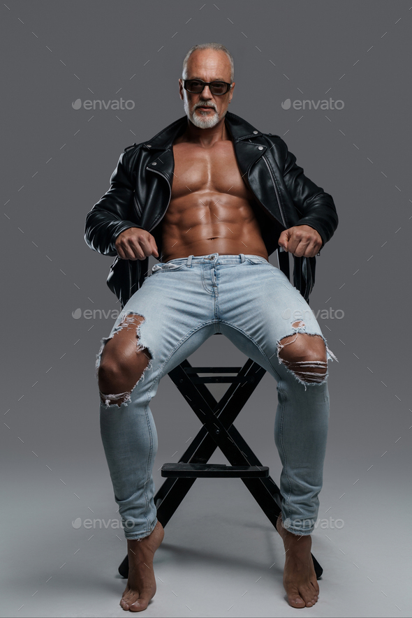 Charismatic Muscular Male Model Of Mature Age Stock Photo By Fxquadro