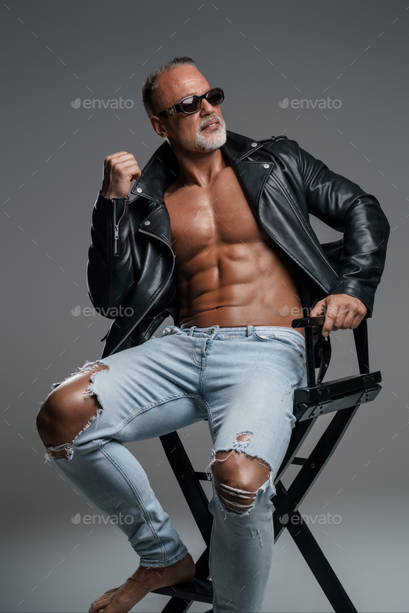 Charismatic Muscular Male Model Of Mature Age Stock Photo By Fxquadro