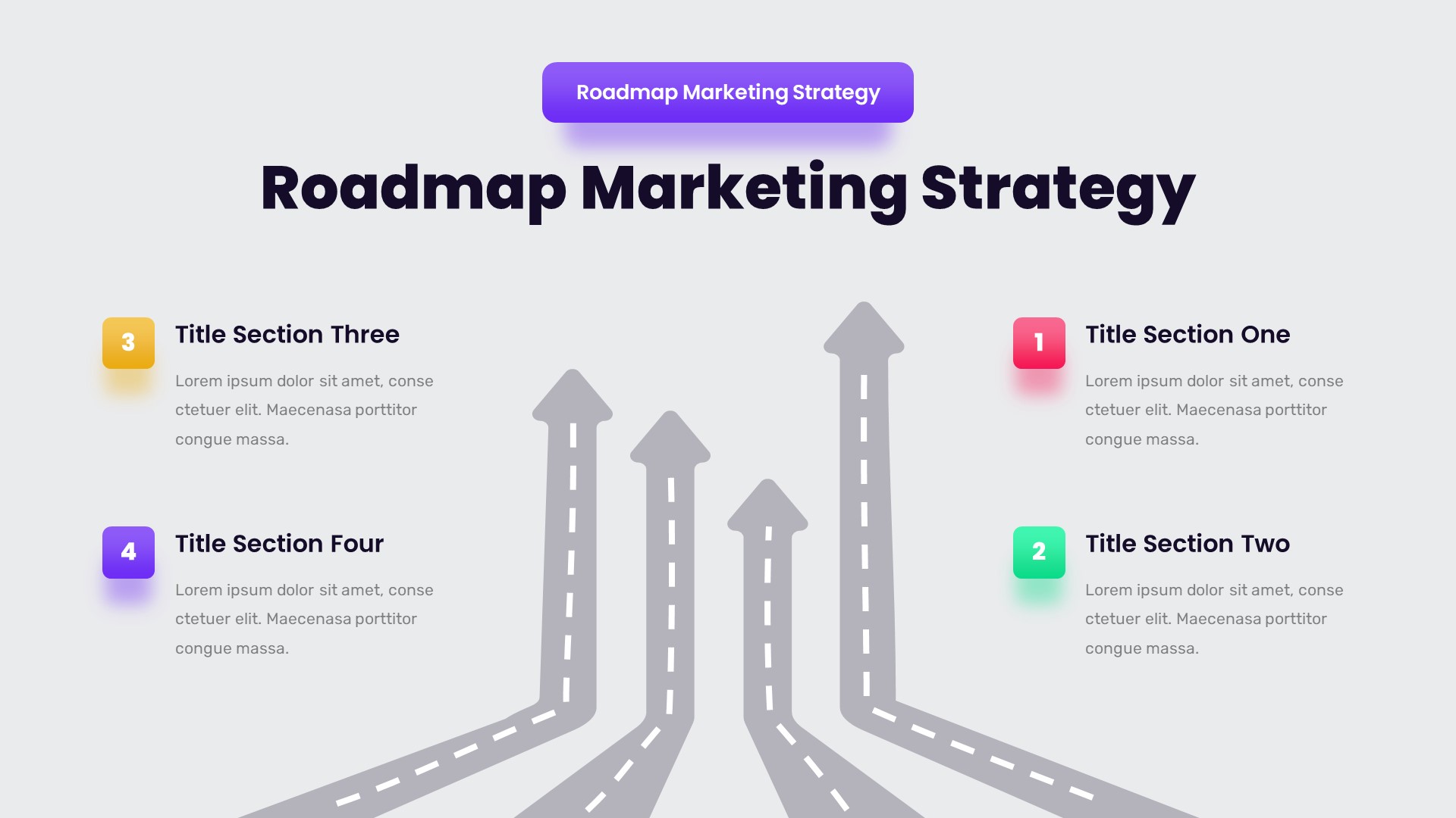 Roadmap Marketing Strategy Keynote Template Presentation Templates