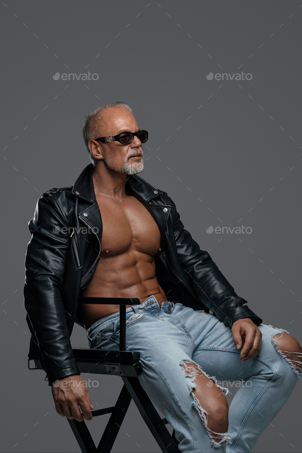 Charismatic Muscular Male Model Of Mature Age Stock Photo By Fxquadro