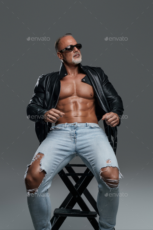 Charismatic Muscular Male Model Of Mature Age Stock Photo By Fxquadro