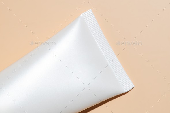 Mockup Of White Squeeze Bottle Plastic Tube For Branding Of Medicine Or