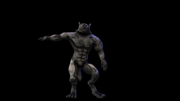 Sexy Dancing Werewolf With Alpha Motion Graphics Videohive