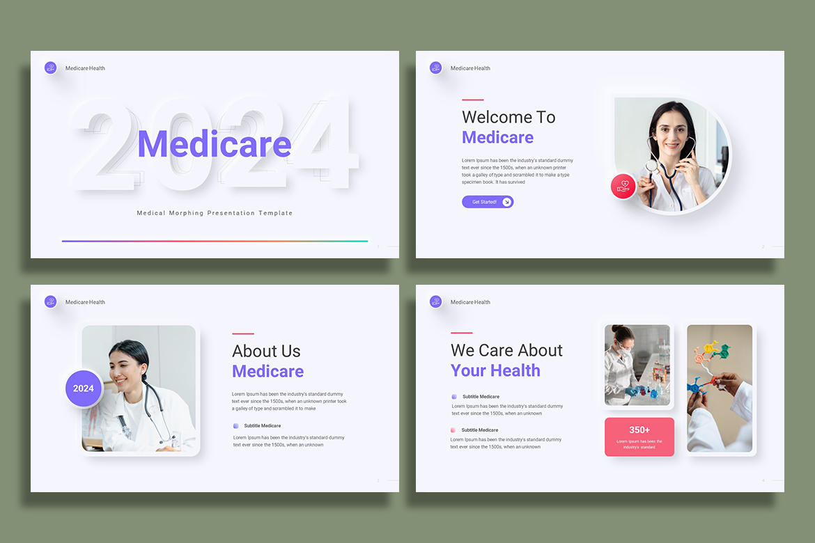 Medicare Medical Powerpoint Template Presentation Templates