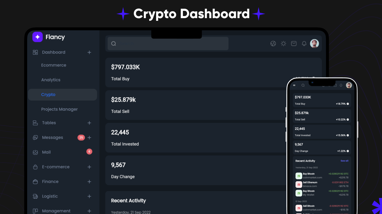 Fiancy In Admin Dashboard Flutter Template Flutter Admin