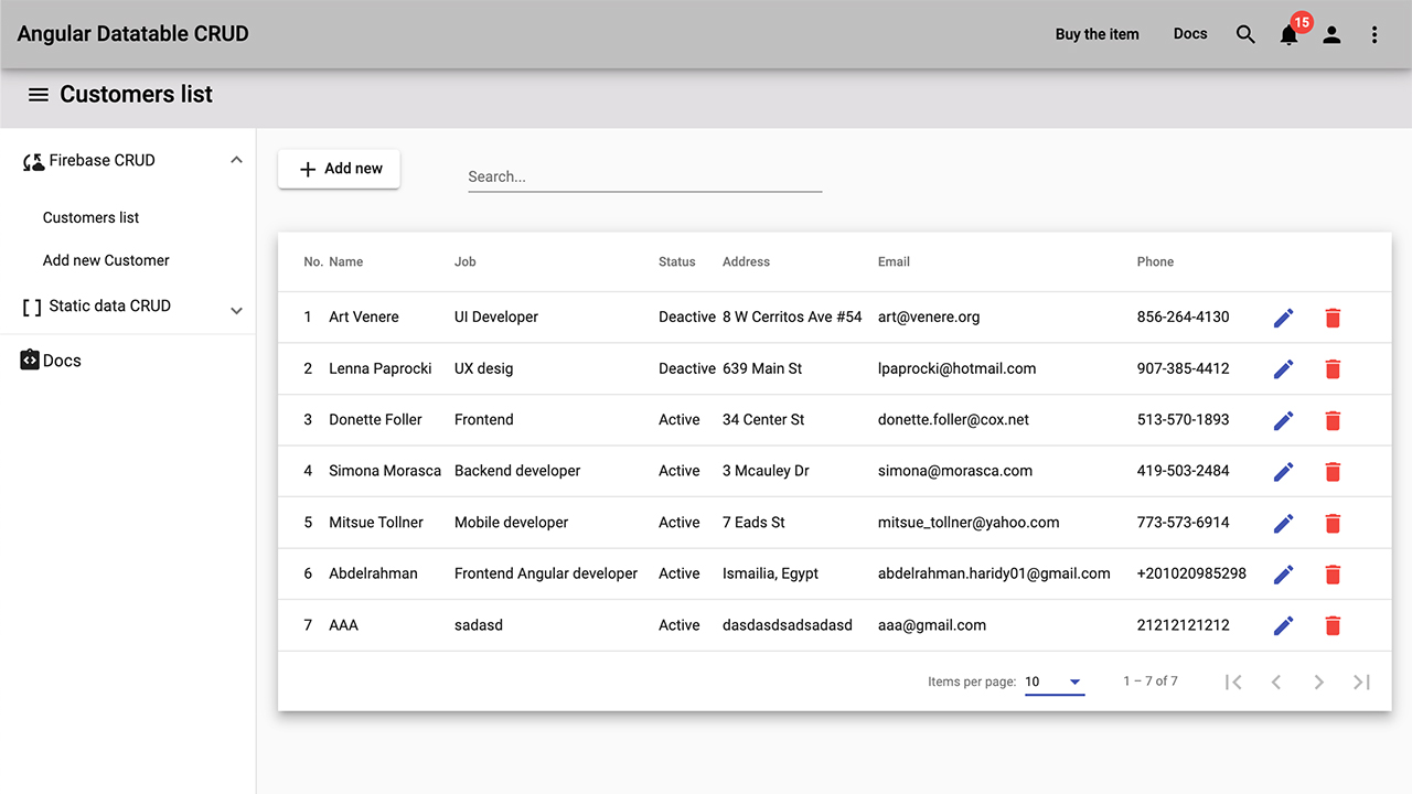 Angular Datatable Crud By Abharwork Codecanyon