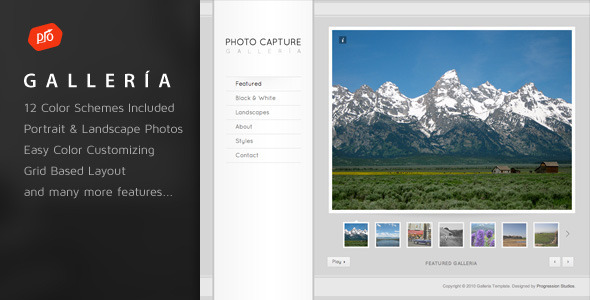Download Galleria - Photography and Portfolio Template HTML Template