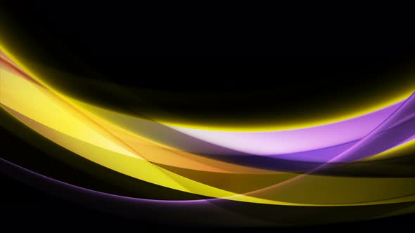 Yellow And Violet Smooth Blurred Waves