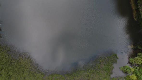 Above Mountain Lake, Drone Shot alt