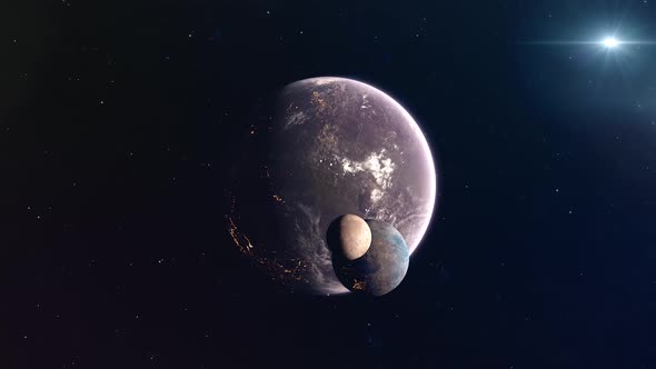 Inhabited Exoplanet And Moons