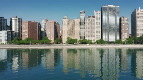 Prestige Residential Buildings with Beautiful Michigan Lake View Chicago alt