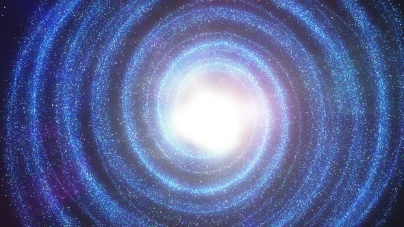 Spiral galaxy in deep space