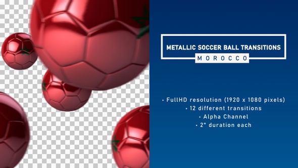 Metallic Soccer Ball Transitions - Morocco
