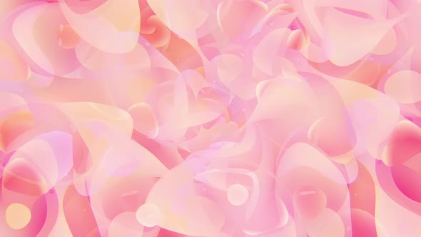 Soft Pink Abstract Shapes