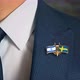 Businessman Friend Flags Pin Israel Sweden - VideoHive Item for Sale