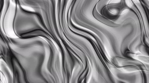 Black White Abstract Liquid Wave Animation