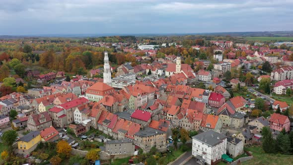 Gryfow Slaski, Poland - aerial view