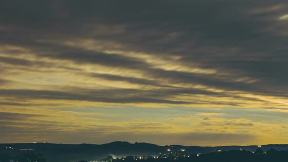 Flight through the clouds of paradise 4k timelapse video without birds and in