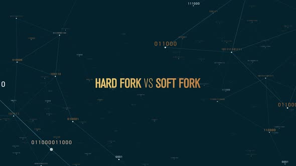 Bitcoin Hard Fork Cryptocurrency Animation 4K alt