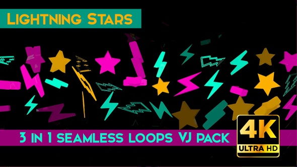 Lightning Stars VJ Loops alt