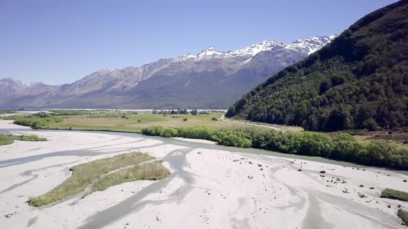 Glacial river aerial alt
