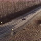 Aerial view of cars are driving along the spring road 13 - VideoHive Item for Sale