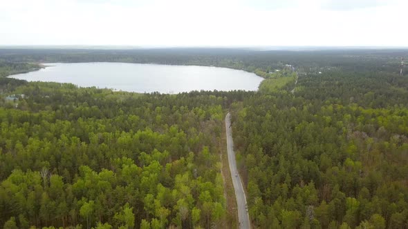 Road Near Country Lake