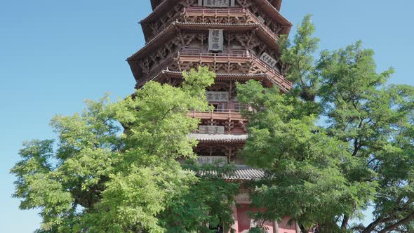 Pagoda of Fogong Temple, China alt
